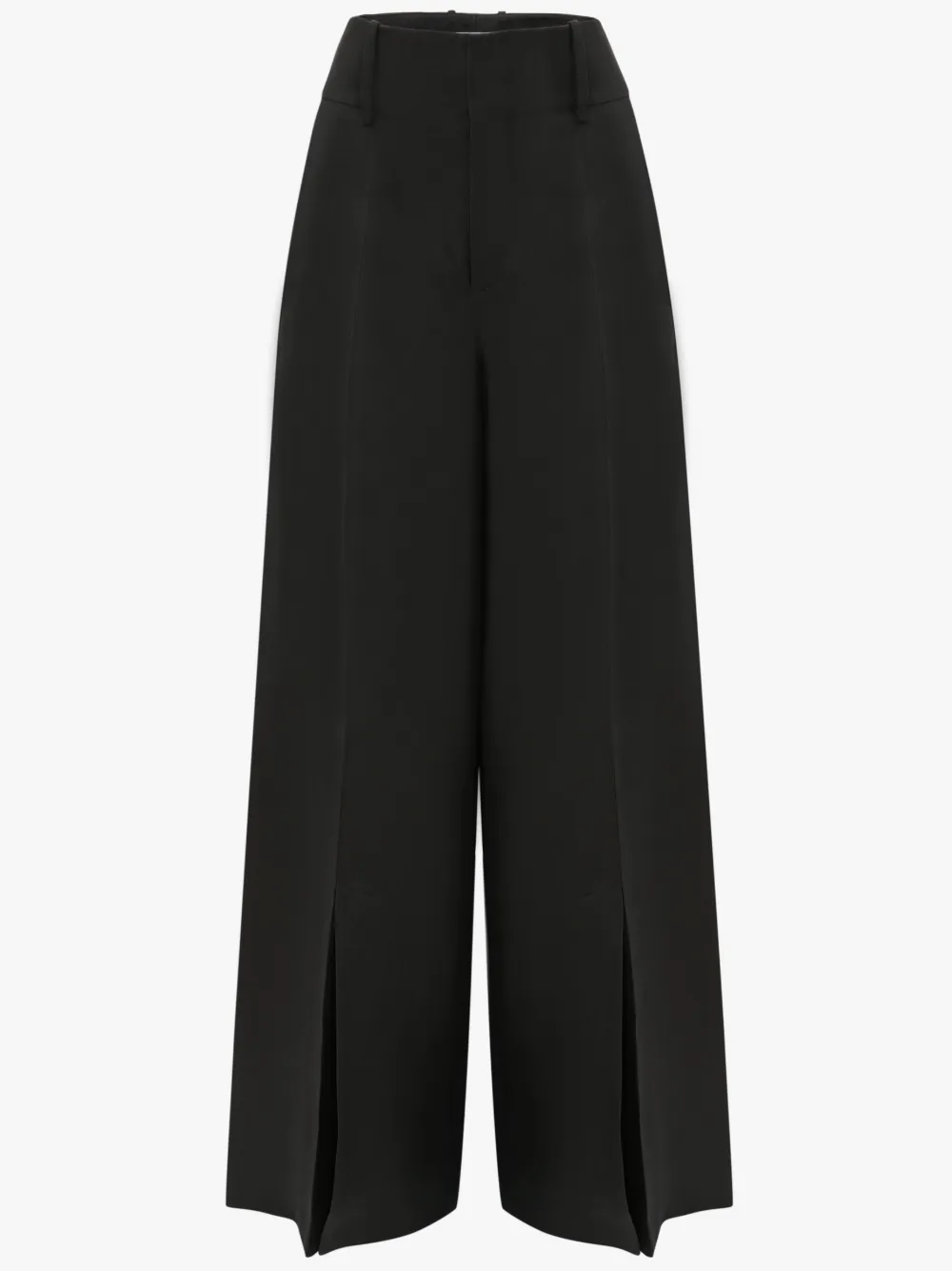 Pantaloni palazzo con spacco in nero | JW Anderson
