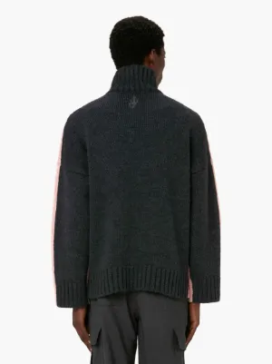 PATCH POCKET TURTLENECK JUMPER in pink | JW Anderson