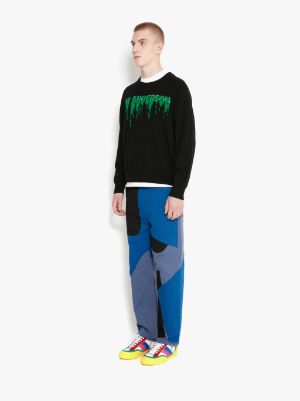 PATCHWORK FATIGUE TROUSERS in blue | JW Anderson DE