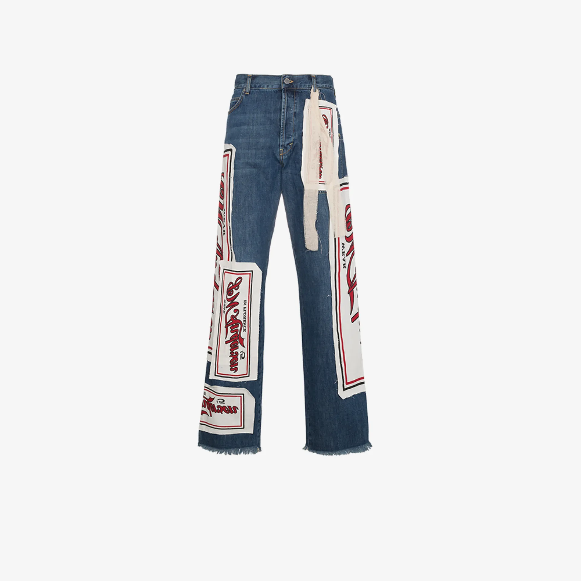 jw anderson patchwork jeans