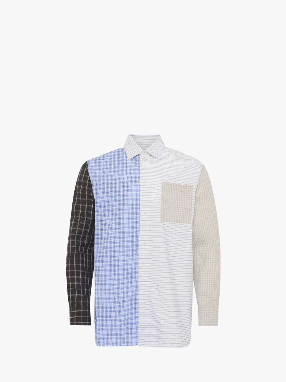 PATCHWORK SHIRT in blue | JW Anderson FR