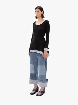 Jw anderson best sale patchwork jeans