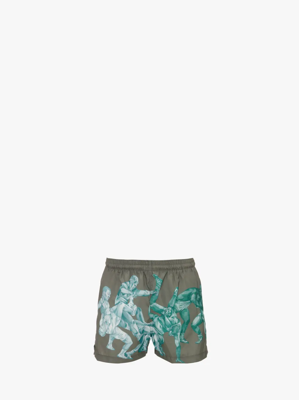 POL ANGLADA ALL OVER PRINT SHORTS in grey | JW Anderson