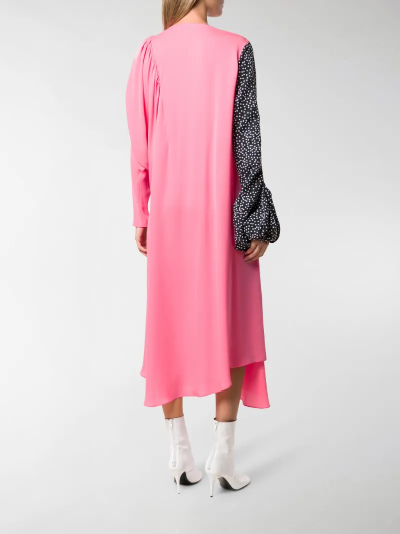 stone polka dot balloon sleeve cardigan