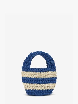 POPCORN BASKET - CROSSBODY BAG in blue | JW Anderson US