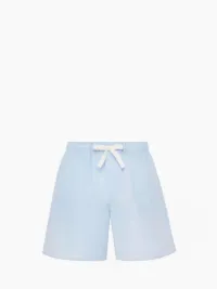 PRINTED DRAWSTRING SHORTS in blue | JW Anderson US PRINTED DRAWSTRING SHORTS in blue | JW Anderson US