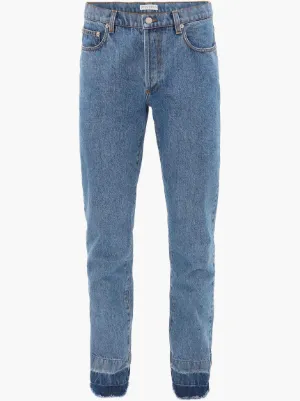 RAW HEM SLIM JEANS in blue | JW Anderson DK