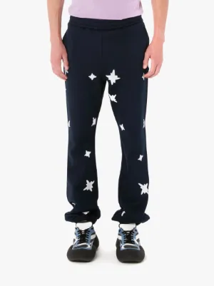 REMBRANDT STAR PRINT TRACK PANTS in blue | JW Anderson SG