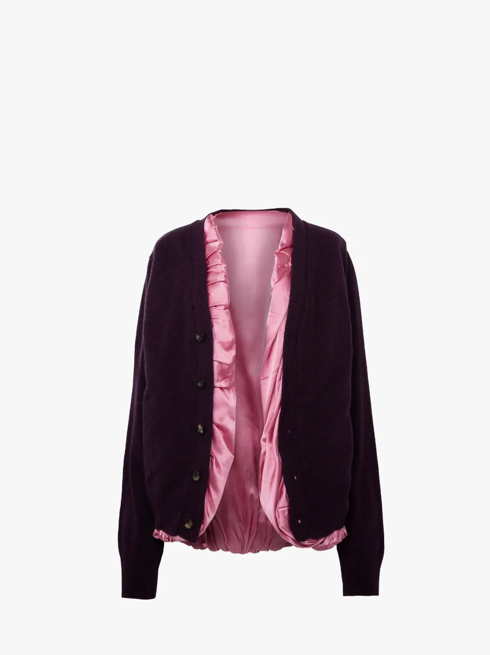 SATIN LINED CARDIGAN in purple JW Anderson GB