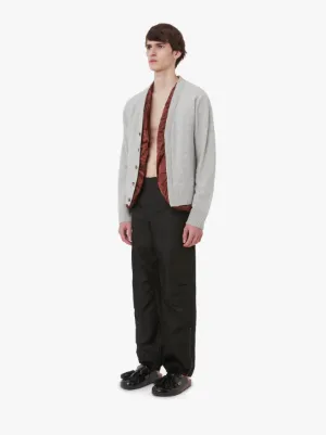 SATIN LINED CARDIGAN in grey | JW Anderson TH