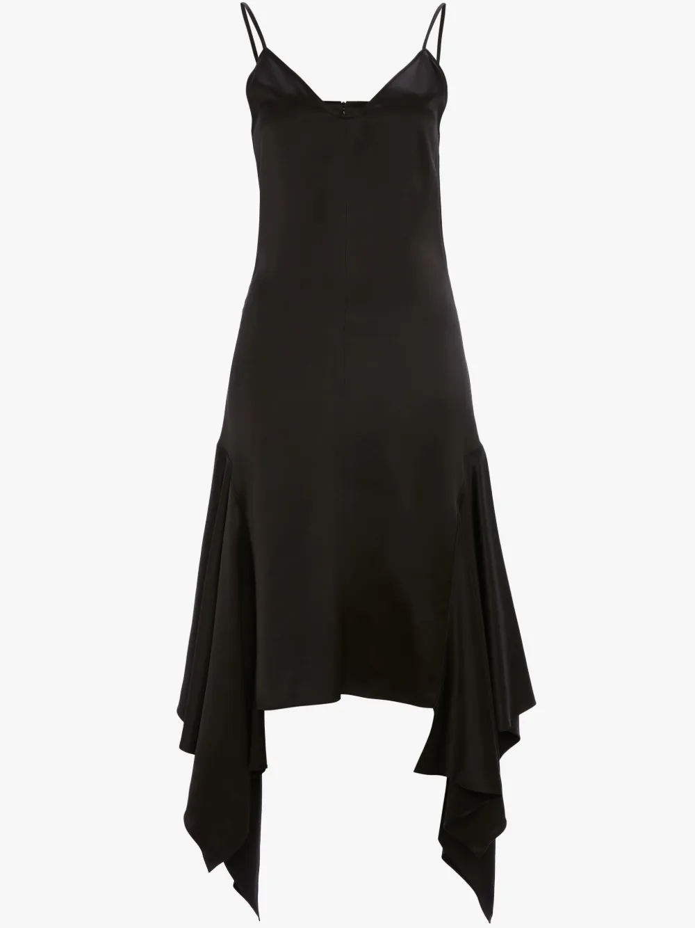 SATIN TABS SLIP DRESS in black JW Anderson