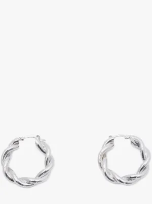 Silver Twisted Hoop Earrings Silver Twisted Hoop Earrings