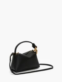 SMALL JWA CORNER BAG - LEATHER BAG in black | JW Anderson US SMALL JWA CORNER BAG - LEATHER BAG in black | JW Anderson US