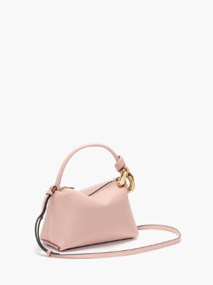 SMALL JWA CORNER BAG - LEATHER BAG in pink | JW Anderson US