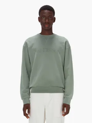 SWEATSHIRT WITH LOGO EMBROIDERY in green JW Anderson AU