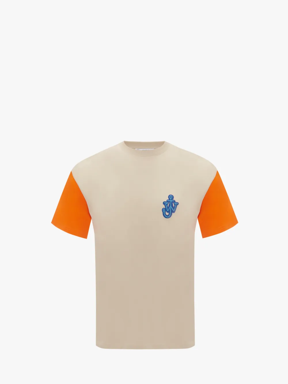 アンカーパッチ コントラストスリーブ Tシャツ in ニュートラル JW Anderson