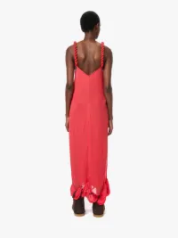 TASSEL STRAP TWISTED DRESS in red | JW Anderson US