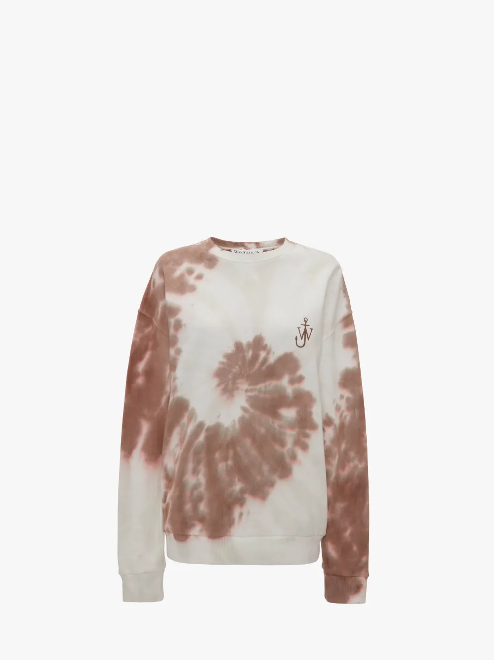 TIE DYE SWEATSHIRT WITH CAT PRINT in brown JW Anderson GB