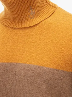 yellow polo neck jumper