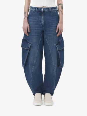 TWISTED CARGO JEANS in blue | JW Anderson ES