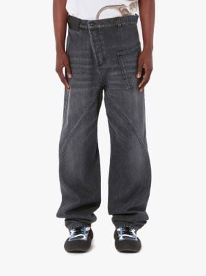 TWISTED WORKWEAR DENIM JEANS in grey | JW Anderson FR