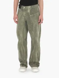 TWISTED WORKWEAR DENIM JEANS in green | JW Anderson US