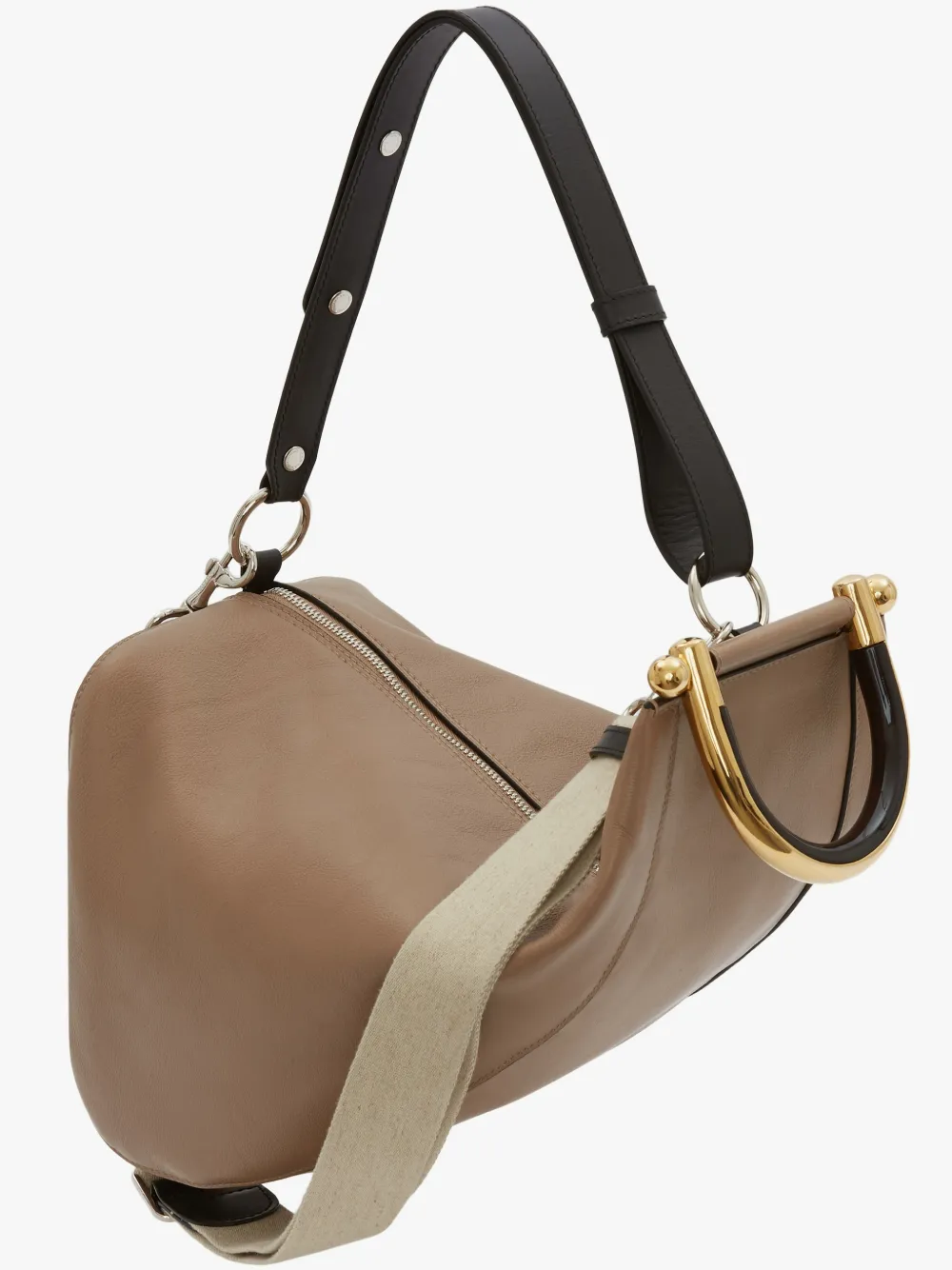 Wedge shoulder bag in brown JW Anderson