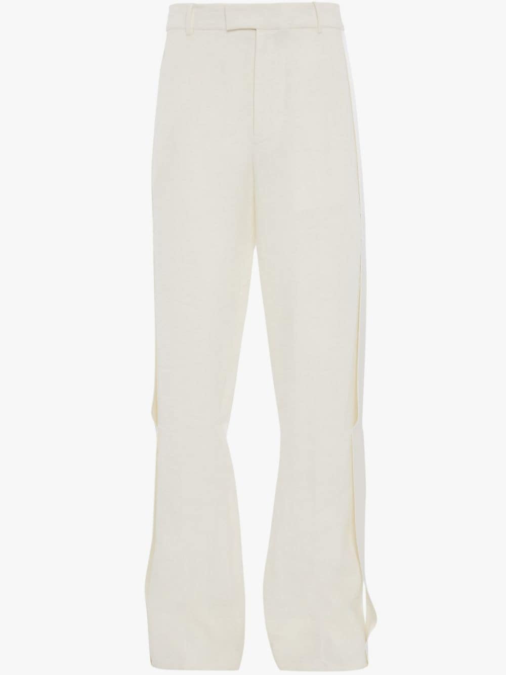 WIDE LEG TUX TROUSERS in white | JW Anderson