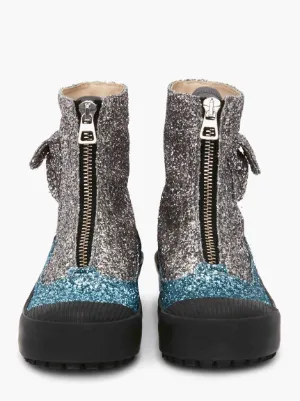 WOMEN S DUCK BOOT GLITTER in blue JW Anderson US