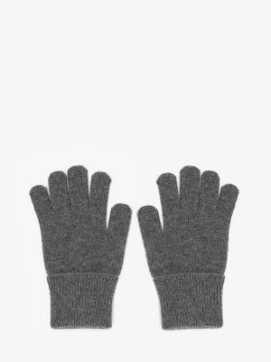 Grey wool gloves discount