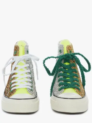 Jw anderson converse green glitter hotsell