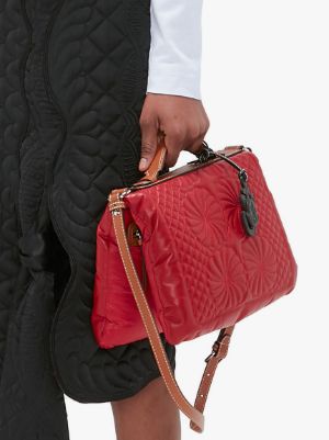 Quilted Cloud Tote In Cardinal Red