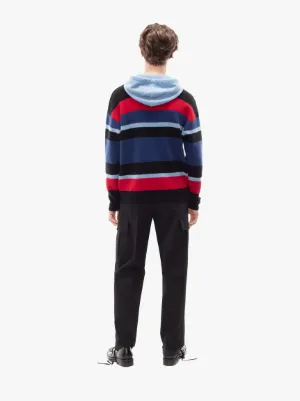 ストライプ ロゴ パーカー in ブルー | JW Anderson JP