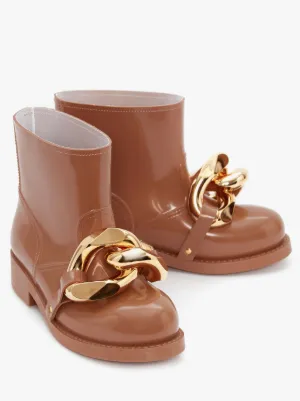 PAW LEATHER ANKLE BOOTS in brown | JW Anderson TR - 靴