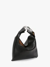 スモール チェーン ホーボー レザーショルダーバッグ の ブラック | JW Anderson JP
