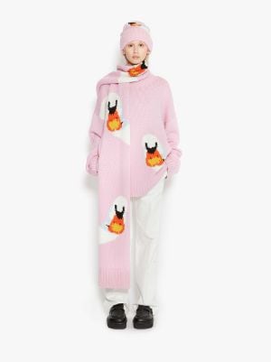 スワンモチーフ セーター in ピンク | JW Anderson