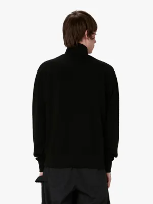 PADLOCK HALF ZIP SWEATSHIRT in black | JW Anderson