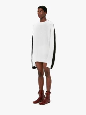 カラーブロック クルーネック セーター in ホワイト | JW Anderson