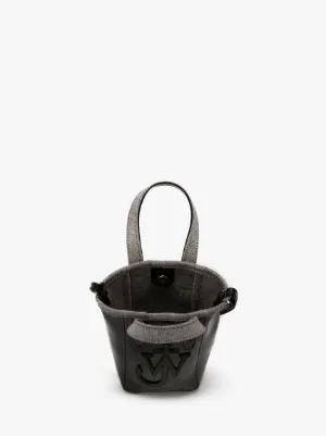スモール パフィ アンカー ベルベット プリントデニム トートバッグ の ブルー | JW Anderson JP