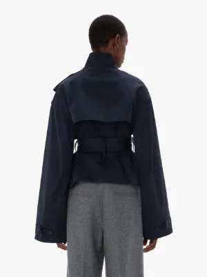 ラップ トレンチジャケット in ブルー | JW Anderson JP