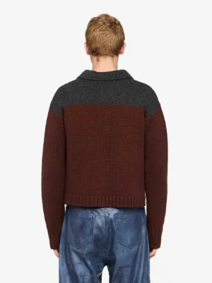 ハウス インターシャ ポロセーター in ブラウン | JW Anderson JP