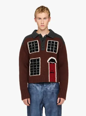 無料配達 ハウス インターシャ ポロセーター in ブラウン | JW Anderson JP トップス