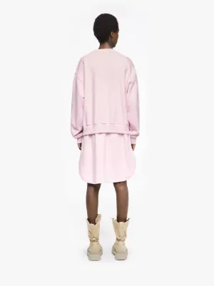 レイヤード スウェットシャツドレス in ピンク | JW Anderson JP