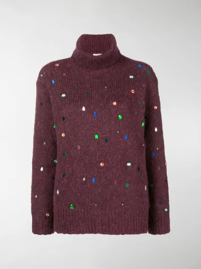 Kenzo Bijou turtleneck sweater red | MODES