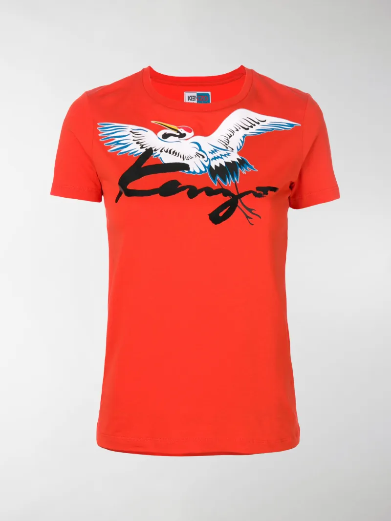 kenzo crane t shirt