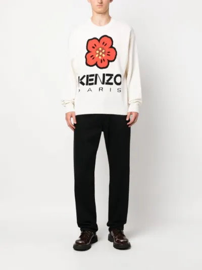 Boke Flower intarsia-knit wool jumper | Kenzo | Eraldo.com