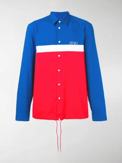 kenzo color block shirt