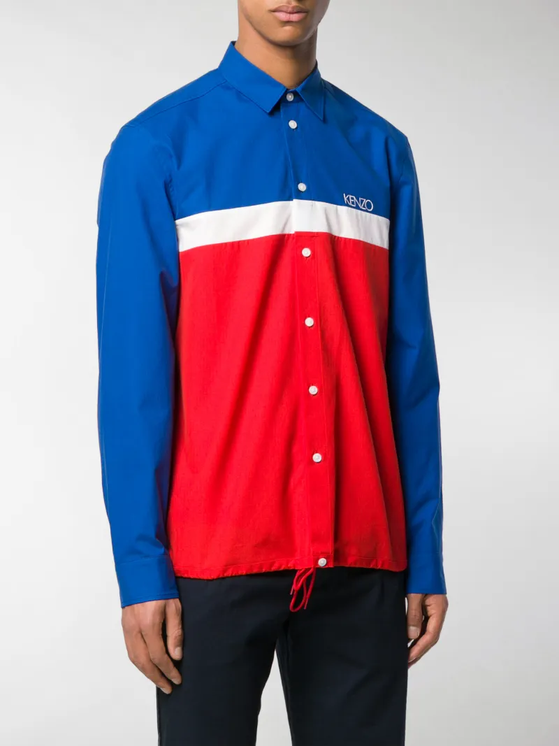 kenzo color block shirt