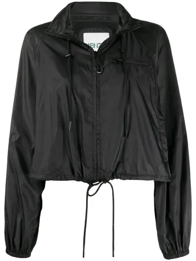 drawstring hooded parka