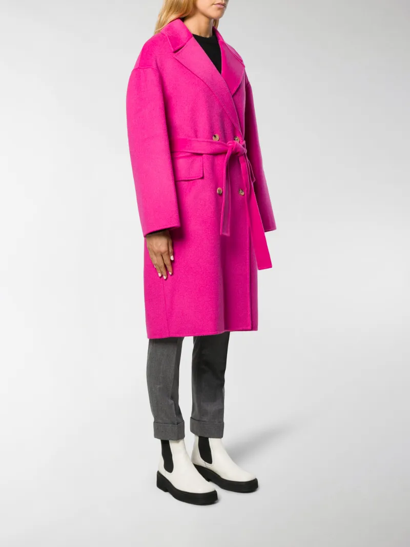 Kenzo wool and cashmere coat pink Clearance
